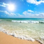 Beautiful beach - waves - Caribbean Sea